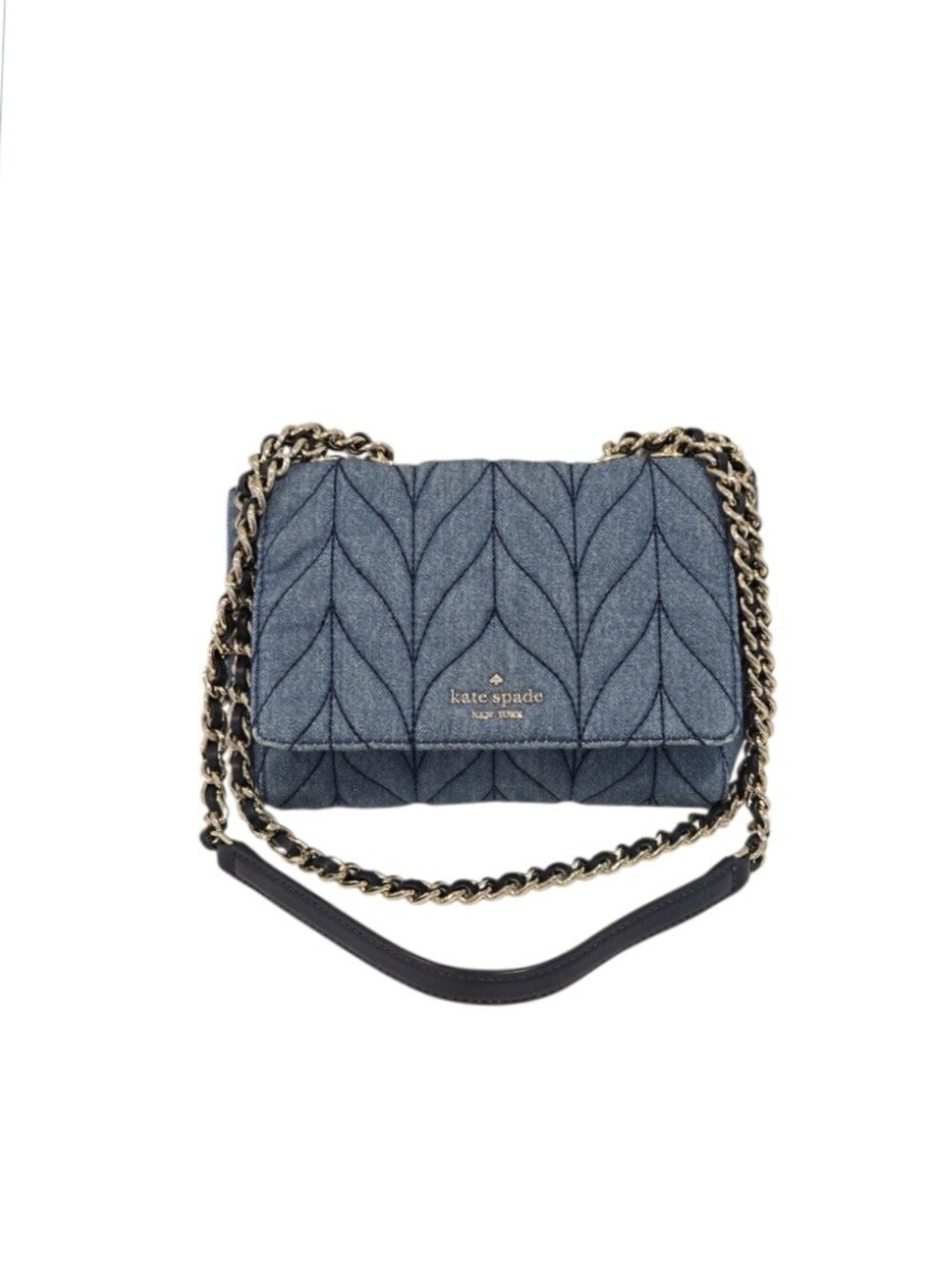 Kate Spade Emelyn Briar Quilted Denim Shoulder/Crossbody Bag